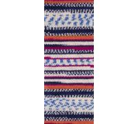 Gründl Hot Socks Mandello, Sockenwolle 8-fach, Sockengarn 8-fädig, dicke Stumpfwolle musterbildend, Farbverlauf, 150g / 300m (02 natur beere violett)