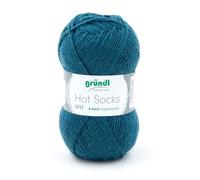 Gründl Wolle Hot Socks uni 50 Gramm petrol Material: 75 % Schurwolle (superwash), 25 % Polyamid (GLO663608412)