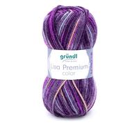 Gründl »Wolle Lisa Premium Color« Häkelwolle, 50 g, 133 m, Brombeere/Fuchsia/Lila, Farbe 04