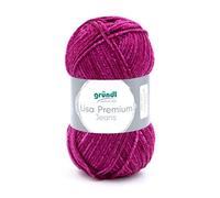 Gründl Lisa Premium Jeans Strick- & Häkelgarn (weicher und wollartiger Charakter, pflegeleichtes waschbares Strickgarn aus 100% Polyacryl, 50 g/133 m, Nadelstärke: 3,5-4,5, 1 Knäuel á 50 g)