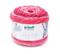 Gründl »Wolle Lolly Pop« Häkelwolle, 150 g, Pink-Swirl, Farbe 03