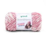 Gründl Scandinavia, Norwegermuster direkt aus dem Knäuel, 100g/165 m,70% Polyacryl/30% Wolle,NS 4-5 (03 Malve-Natur)