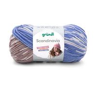 Gründl Scandinavia, Norwegermuster direkt aus dem Knäuel, 100g/165 m,70% Polyacryl/30% Wolle,NS 4-5 (04 hellblau-graubeige-natur)