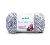Gründl Scandinavia, Norwegermuster direkt aus dem Knäuel, 100g/165 m,70% Polyacryl/30% Wolle,NS 4-5 (05 silbergrau-blaugrau-natur)