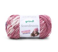 Gründl Scandinavia, Norwegermuster direkt aus dem Knäuel, 100g/165 m,70% Polyacryl/30% Wolle,NS 4-5 (06 weinrot-silbergrau-natur)