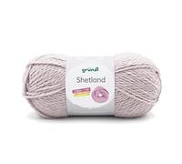 Gründl Shetland Wolle (weiches Strickgarn aus 80% Polyacryl und 20% Wolle, 100 g / 170 m, Nadelstärke: 7-8, 1 x 100 g), Mocca Melange
