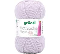 Gründl Sockenwolle Hot Socks Merino 4-fädig 50 g/200 m 75% Merino 25% Polyamid Hellgrau 11