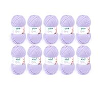 Gründl Wolle Baby uni Babywolle 10 Knäuel 50 g, Flieder