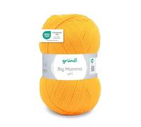 Gründl Wolle Big Mamma uni 1 Knäuel 400 g, curry gelb