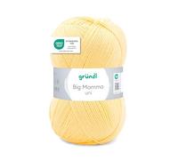 Gründl Wolle Big Mamma uni 1 Knäuel 400 g, pastellgelb