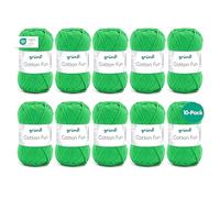 Gründl Cotton Fun Wolle, Baumwolle, froschgrün, 27 x 11 x 7 cm