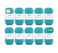Gründl Cotton Fun Wolle, Baumwolle, türkisblau, 27 x 11 x 7 cm