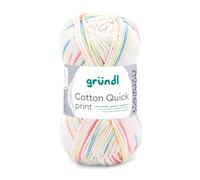 Gründl Cotton Quick print Garn, Baumwolle, Baby Multicolor, Ca. 125 m