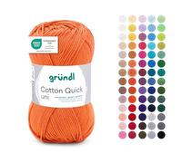 Gründl Strick- & Häkelgarn Cotton Quick uni – 100% Baumwolle, 50 g/125 m, Nadelstärke 3–4, Bronze