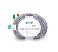 Gründl Wolle Dolce Alpaca Merinowolle 1 Knäuel, grau
