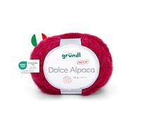 Gründl Wolle Dolce Alpaca Merinowolle 1 Knäuel, kirschrot