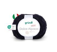 Gründl Wolle Dolce Alpaca Merinowolle 1 Knäuel, schwarz