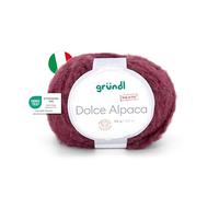Gründl Wolle Dolce Alpaca Merinowolle 1 Knäuel, weinrot