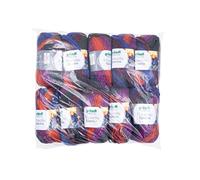 Gründl Wolle Filzwolle Spectra - Dicke Wolle zum Filzen in der Waschmaschine - Strickgarn- Weich und hautfreundlich - 100% Schurwolle - 10 Knäuel 100 g /100 m -Nadelstärke 8-9 - colored fruits