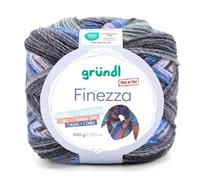 Gründl Wolle Finezza 200 g graugrün-nude-jeans-anthrazit 100g/8,50Euro
