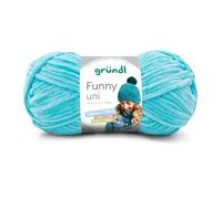 Gründl Strick- & Häkelgarn Funny uni – Chenille 100% Polyester 100 g/120 m Nadelstärke 5–6 Türkis