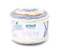 Gründl Lolly Pop, Knäuel à 150 g Handstrick- und Häkelgarn (Strickgarn, waschbares Garn aus 100% Polyacryl, 150 g/240 m, Nadelstärke: 5-6, 150 g), Cappuccino Pop