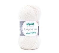 Grundl Wolle, 100% Polyacryl, Creme, 1 x 100 g
