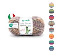 Gründl Hot Socks "Madena", 4-fädig, 100g, ca. 420m Nut-Mix, Far