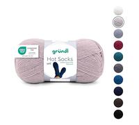 Gründl Wolle Hot Socks uni 100 4-fach Sockenwolle 1 Knäuel 100 g, sand