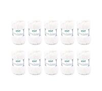 Gründl King Cotton (weiches und voluminöses Strick- und Häkelgarn aus 55% Polyacryl & 45% Baumwolle, 50 g / 78 m, Nadelstärke: 6-7, 10 x 50 g), Creme