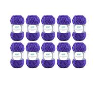 Gründl Wolle Lisa Premium Jeans Strickgarn 10 x 50 g, Violett meliert | Garn zum Stricken mit Farbverlauf - Häkelgarn - Weich und hautfreundlich - 100 % Polyacryl 50 g / 133 m - Nadelstärke 3,5-4,5