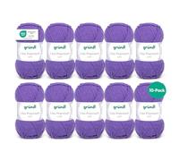 Gründl Lisa Premium Wolle, Polyacryl, lila 43, 133 m, Nadelstärke 3,5- 4,5, 10er Pack
