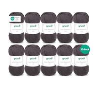 Gründl Wolle Lisa Premium Polyacryl 133 m Nadelstärke 3,5-4,5 Anthrazit 10er Pack