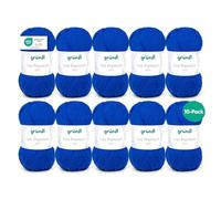 Gründl Strick- & Häkelgarn Lisa Premium Uni, 100% Polyacryl, 50 g/133 m, 3,5–4,5, Royalblau
