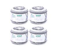 Gründl Lolly Pop Häkel- und Strickgarn (Wollähnliches und waschbares Universalgarn 100 % Polyacryl, 150 g / 240 m, Nadelstärke: 5 - 6, 4 x 150 g), Silver Swirl, 24 x 24 x 10 cm