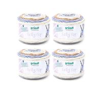 Gründl Lolly Uni, Vorteilspack 4 Knäuel à 150 g Handstrick- und Häkelgarn (Wollähnliches Strickgarn, waschbares Garn aus 100 % Polyacryl, 150 g/240 m, Nadelstärke: 5 - 6, 4 x 150 g), Cappuccino Pop