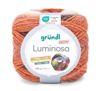 Gründl Wolle Luminosa 200 g kürbis-hellgelb-braun 100g/8,50Euro