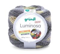 Gründl Wolle Luminosa 200 g salbei-mint-gelbbraun-grau 100g/8,50Euro