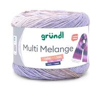 Gründl Wolle Multi Melange, ein Bobbel = ein Schal, Farbverlaufswolle, 200g 760m, Nadelstärke 4 bis 5 mm, mit Anleitung in der Banderole (1)