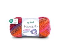 Gründl Wolle Papagallo Farbverlaufsgarn 1 Knäuel 100 g, Rot-violett