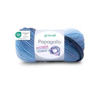 Gründl Wolle Papagallo - Weiche Wolle mit Farbverlauf zum Häkeln und Stricken - Farbverlaufsgarn für 1 Tube - 100% Polyacryl - 1 Knäuel 100 g / 360 m - Nadelstärke 3,5-4,5 - meeresblau
