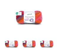 Gründl Wolle Papagallo - Weiche Wolle mit Farbverlauf zum Häkeln und Stricken - Farbverlaufsgarn für 1 Tube - 100% Polyacryl - 1 Knäuel 100 g / 360 m - Nadelstärke 3,5-4,5 - rot-violett