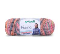 Gründl Wolle Piuma, Häkelwolle Baumwollmischgarn, Strickgarn mit Farbverlauf, 100g, Nadelstärke 5 bis 6 mm (03)