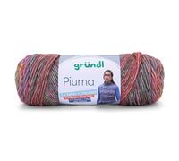 Gründl Wolle Piuma, Häkelwolle Baumwollmischgarn, Strickgarn mit Farbverlauf, 100g, Nadelstärke 5 bis 6 mm (04)