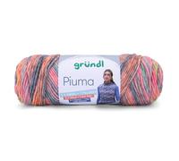 Gründl Wolle Piuma, Häkelwolle bunt Baumwollmischgarn, Strickgarn mit Farbverlauf, 100g, Nadelstärke 5 bis 6 mm (03)