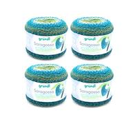 Gründl Wolle Saragossa (weiches Farbverlaufsgarn aus 50% Baumwolle und 50% Polyacryl, 250 g / 1000 m, Nadelstärke: 3 mm - 4 mm, 4 x 250 g), Frühlingsfrische farbe