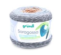 Gründl Wolle Saragossa (weiches Farbverlaufsgarn aus 50% Baumwolle und 50% Polyacryl, 250 g / 1000 m, Nadelstärke: 3 mm - 4 mm, 1 x 250 g), Wellness Color, ca. 1000 m