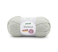 Gründl Wolle Shetland - Dicke Wolle zum Häkeln und Stricken - Winterwolle - Weich und wärmend - 80% Polyacryl, 20% Wolle - 1 Knäuel 100 g / 170 m - Nadelstärke 7-8 - Moos