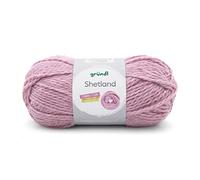Gründl Wolle Shetland - Dicke Wolle zum Häkeln und Stricken - Winterwolle - Weich und wärmend - 80% Polyacryl, 20% Wolle - 1 Knäuel 100 g / 170 m - Nadelstärke 7-8 - Rose