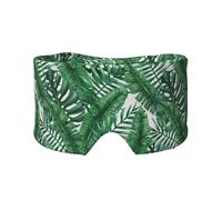 Grüne Blätter gedruckt, Vollständige Augenabdeckungen, lichtblockierende Augenmaske, Schlafaugen- und Ohrenschützer